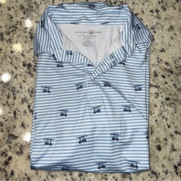 Bald Head Blues Men’s polo size large - Picture 2 of 7